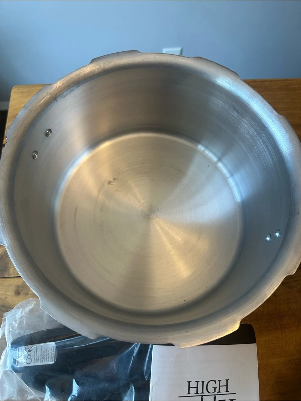 Vintage Aluminum High Cook Pressure Cooker Made In Brazil